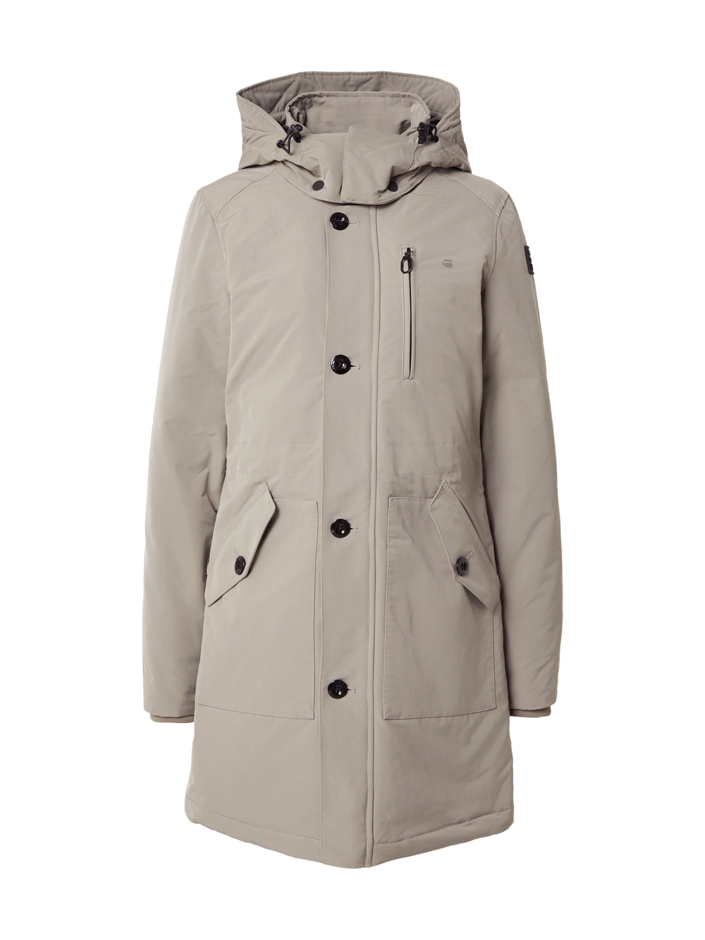 G-STARLagana parka 'Vodan' - siva boja: prednji dio