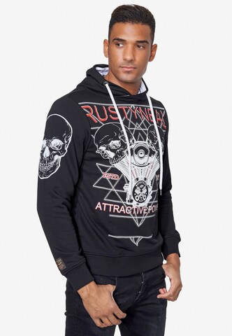 Rusty Neal Sweatshirt in Zwart: voorkant