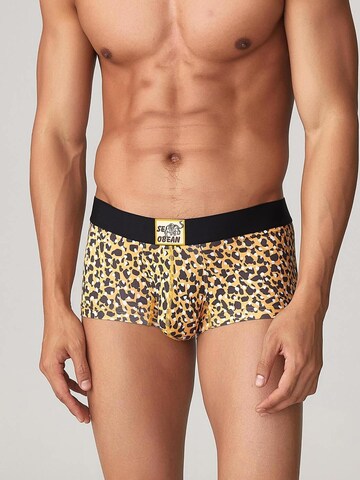 SEOBEAN Boxer shorts 'Tiger' in Brown: front