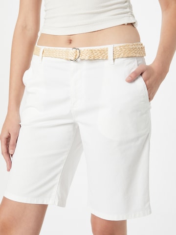 ESPRITLoosefit Chino hlače - bijela boja