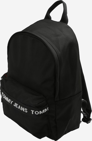 Tommy Jeans Backpack 'Essentials' in Black: front