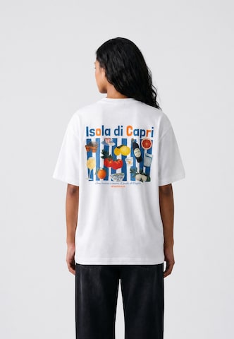 On Vacation Shirt 'Taste Of Capri' in White: front
