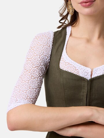 WALDORFF Dirndlbluse 'Kleo' in Weiß