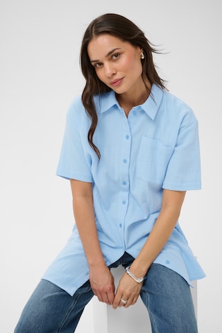 Kaffe Shirt 'KAVafla' in Blauw