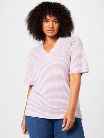 Selected Femme Curve T-Shirt 'Ivy' in Lila: predná strana