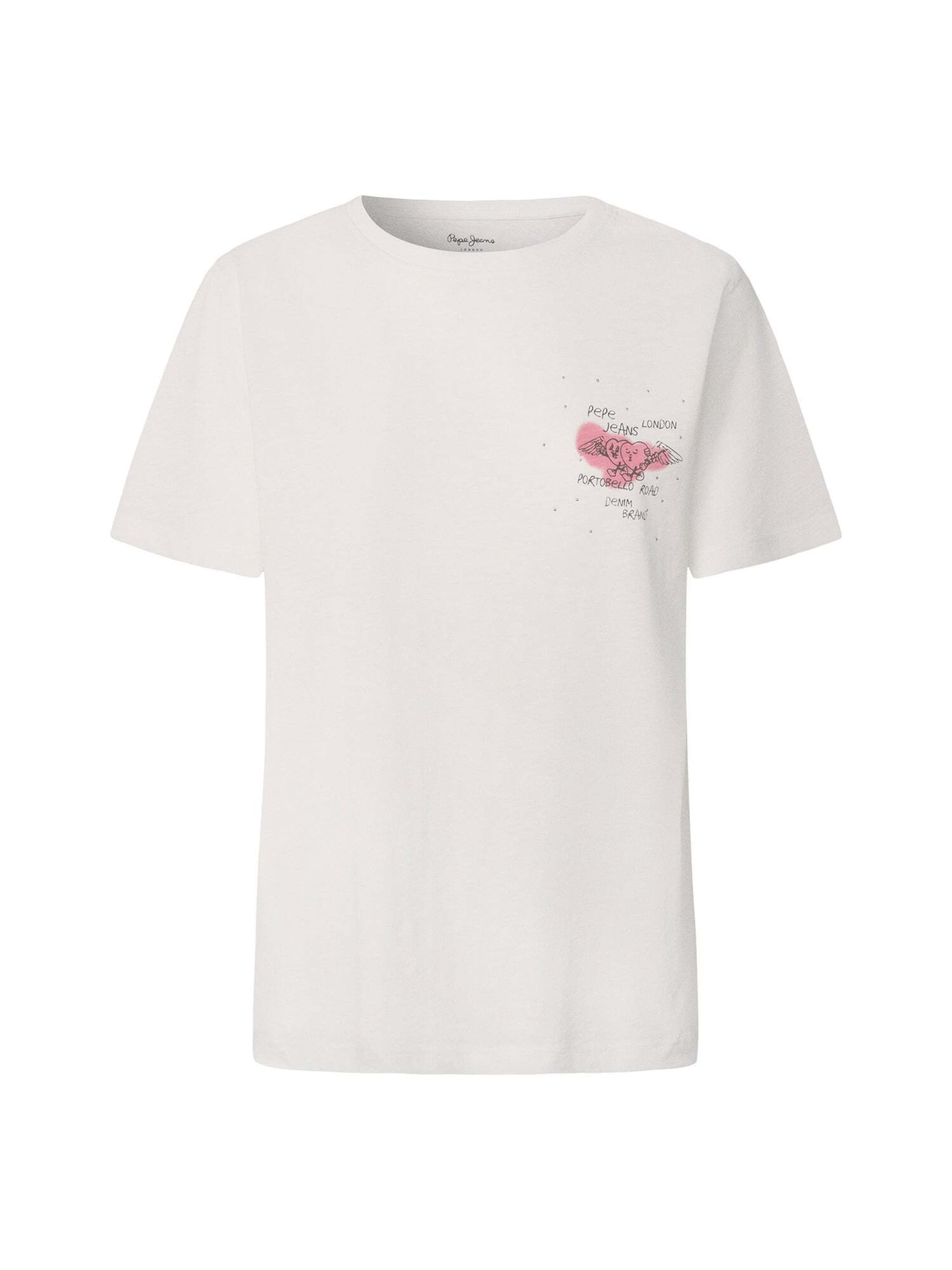 Pepe Jeans Shirt 'Babs' in Wit: voorkant