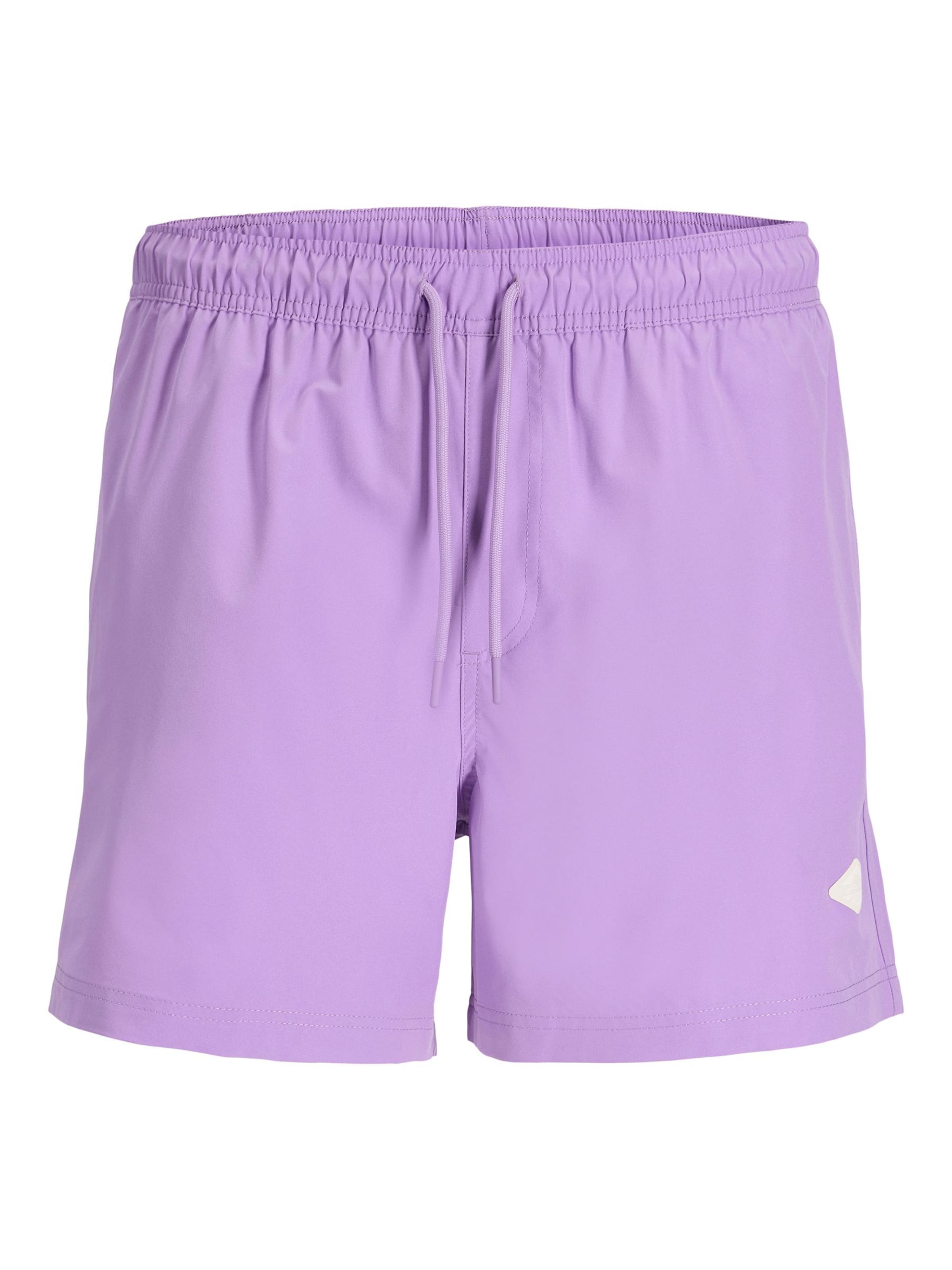 Shorts de bain 'JPSTMaui Tropic' JACK & JONES en violet : devant