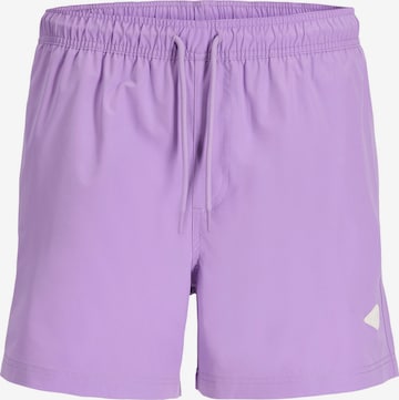 Shorts de bain 'JPSTMaui Tropic' JACK & JONES en violet : devant
