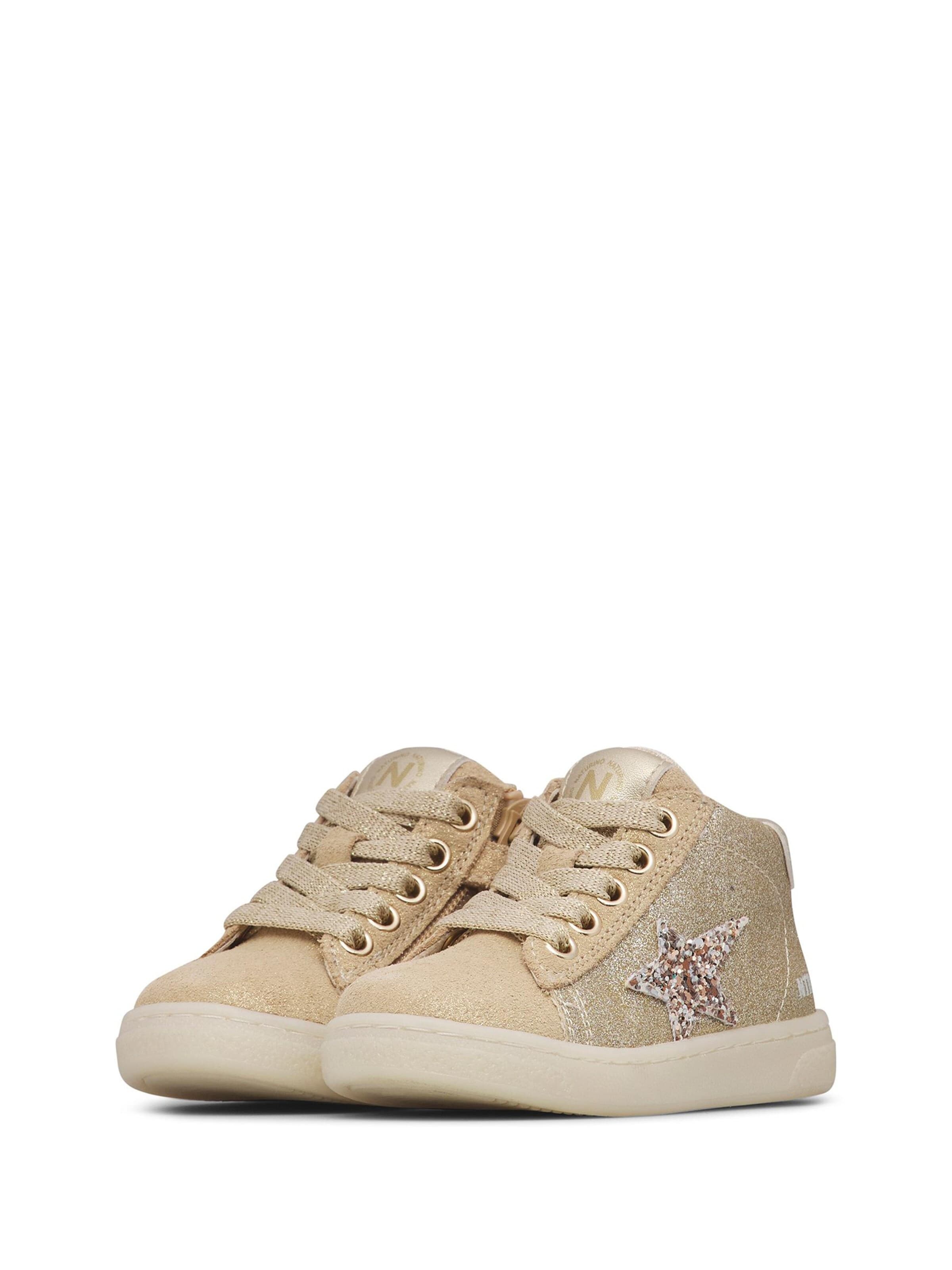 NATURINO Sneakers 'PINN HIGH ZIP.' in Goud