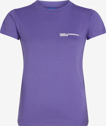 T-shirt KARL LAGERFELD JEANS en violet : devant