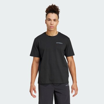 ADIDAS TERREX Funktionsshirt in Schwarz: Vorderseite