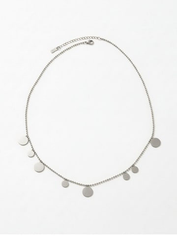 DNSK Copenhagen Kæde 'NORA Waterproof Silver Stainless Steel Long Necklace – Brushed Finish' i sølv: forside