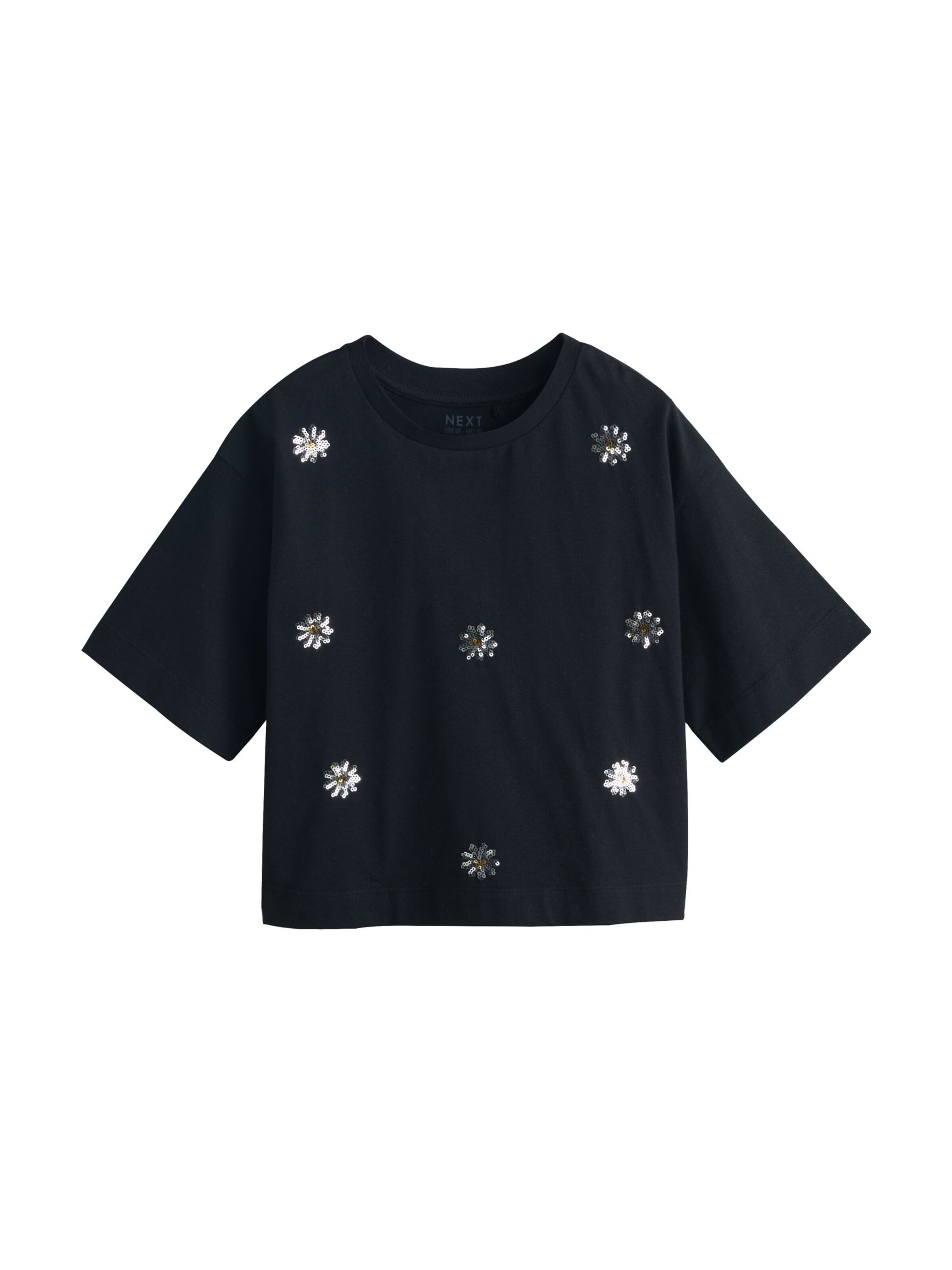 melns Next T-Krekls: no priekšpuses