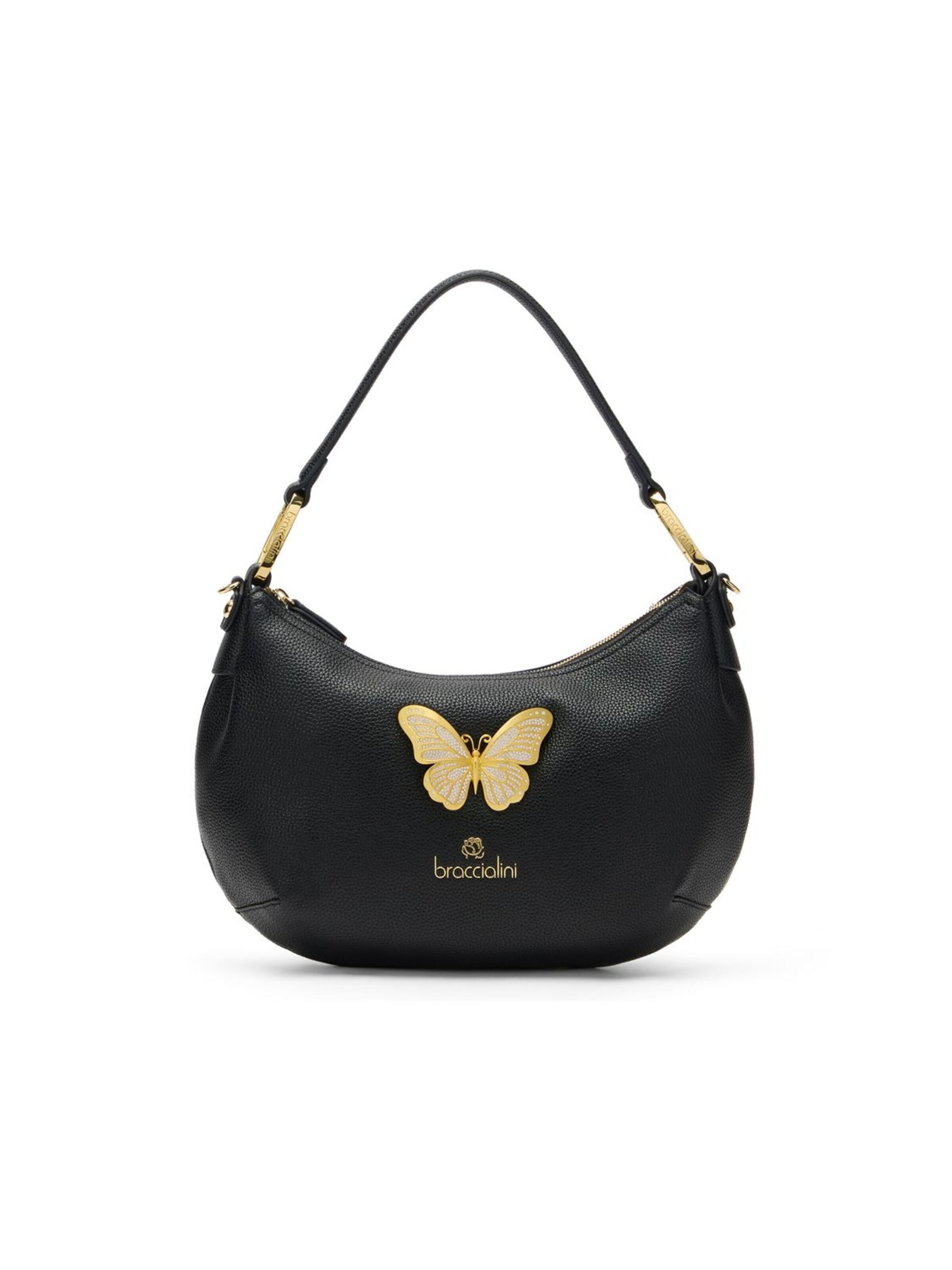 Borsa a mano 'Beth Jewels' di Braccialini in nero: frontale