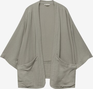 Pull&Bear Kimono in Groen: voorkant