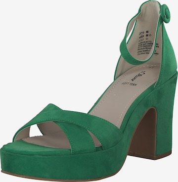 s.Oliver Strap Sandals '28318' in Green: front