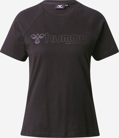 Hummel Functioneel shirt 'Noni' in de kleur Grijs / Zwart, Productweergave