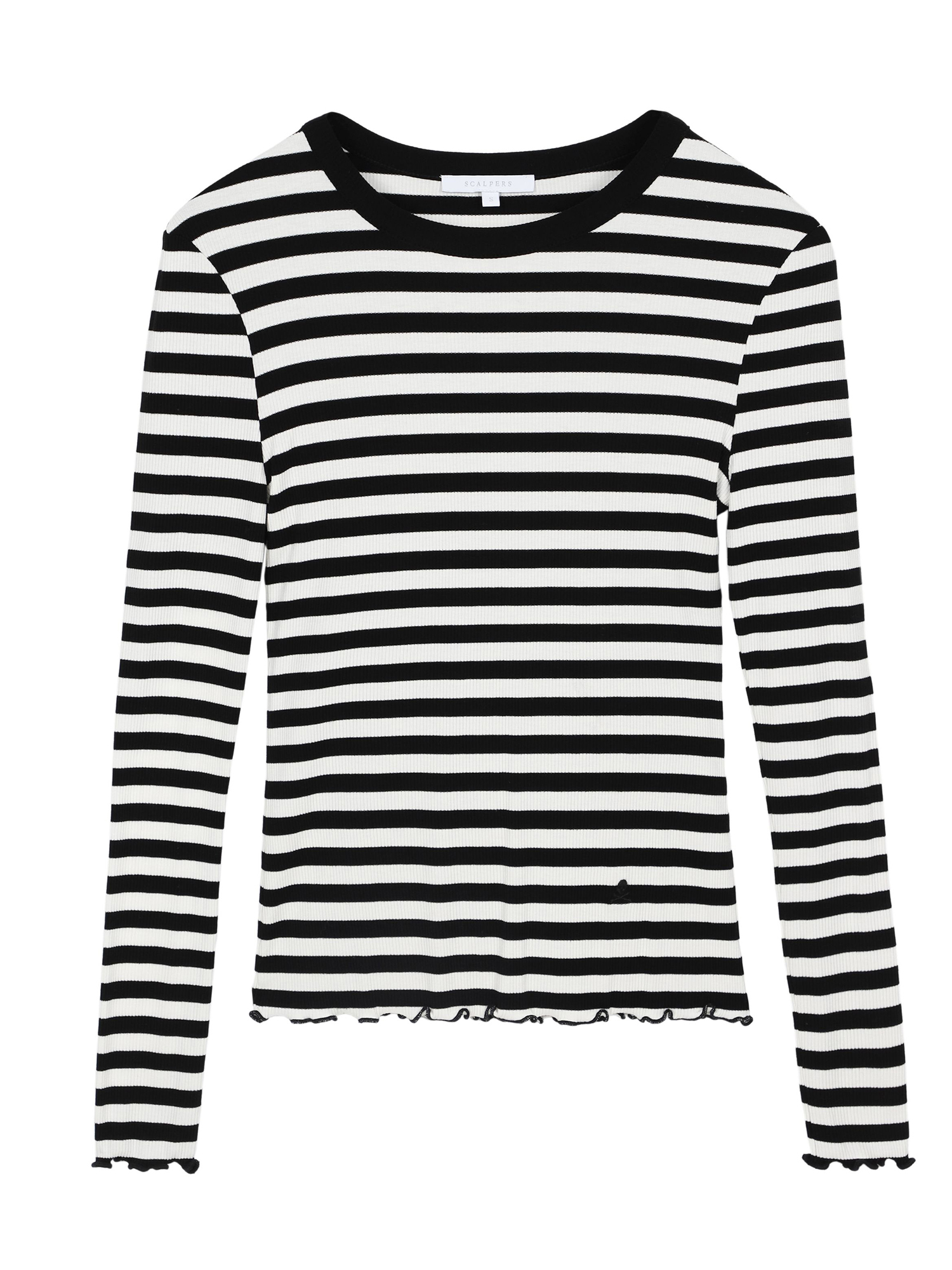 iZcW5 Odzież Scalpers Koszulka w kolorze Czarny, Białym 