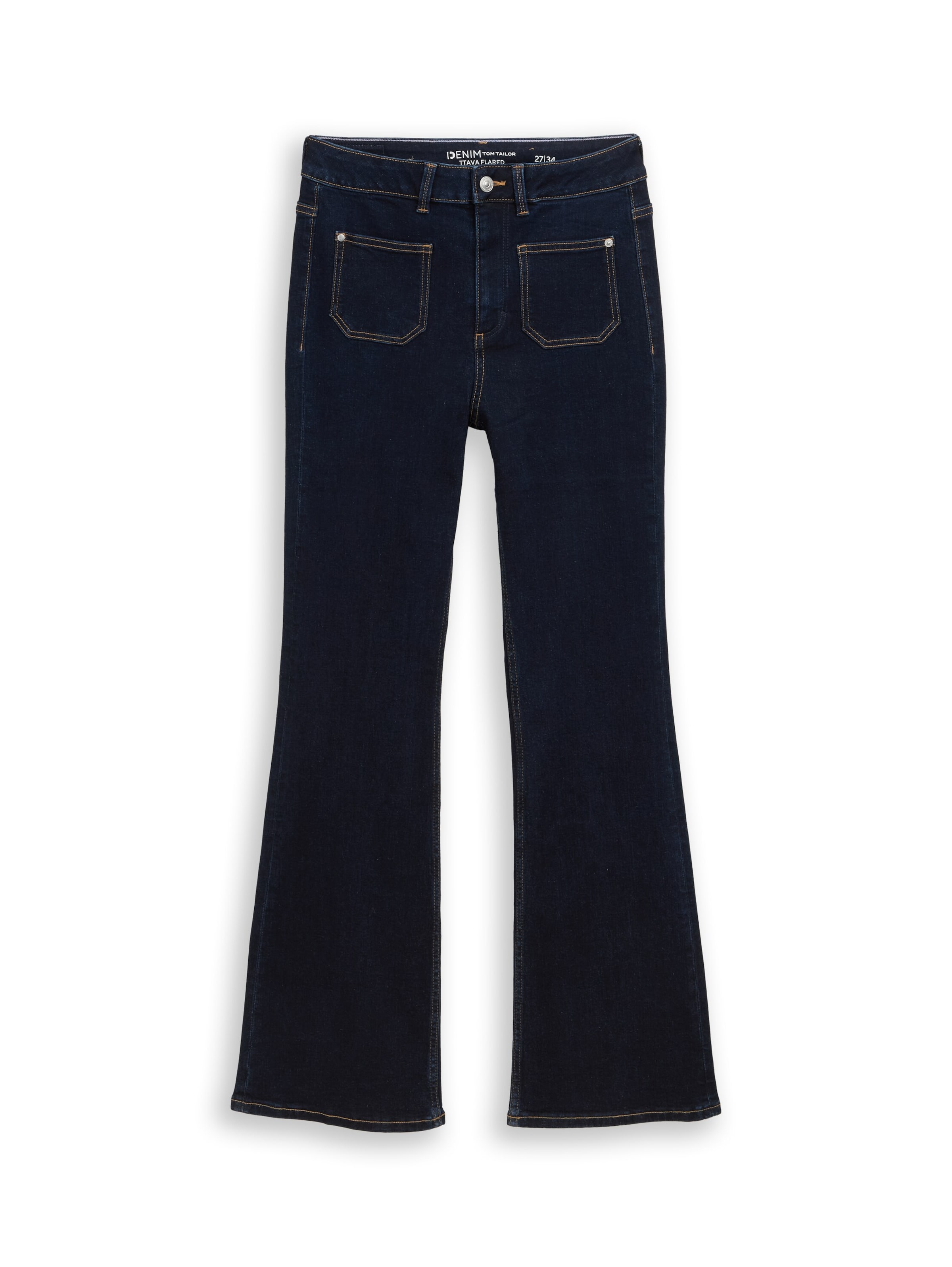 TOM TAILOR DENIM Расклешенный Джинсы в Синий: спереди