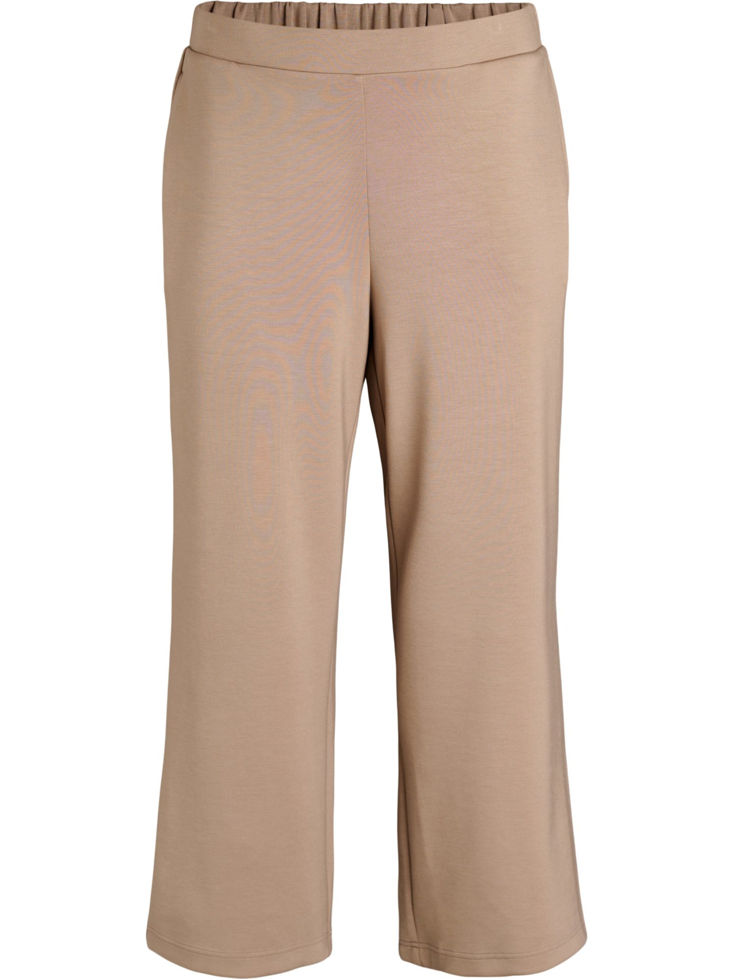 Zizzi Voľný strih Nohavice 'Malruna' - Hnedá: predná strana