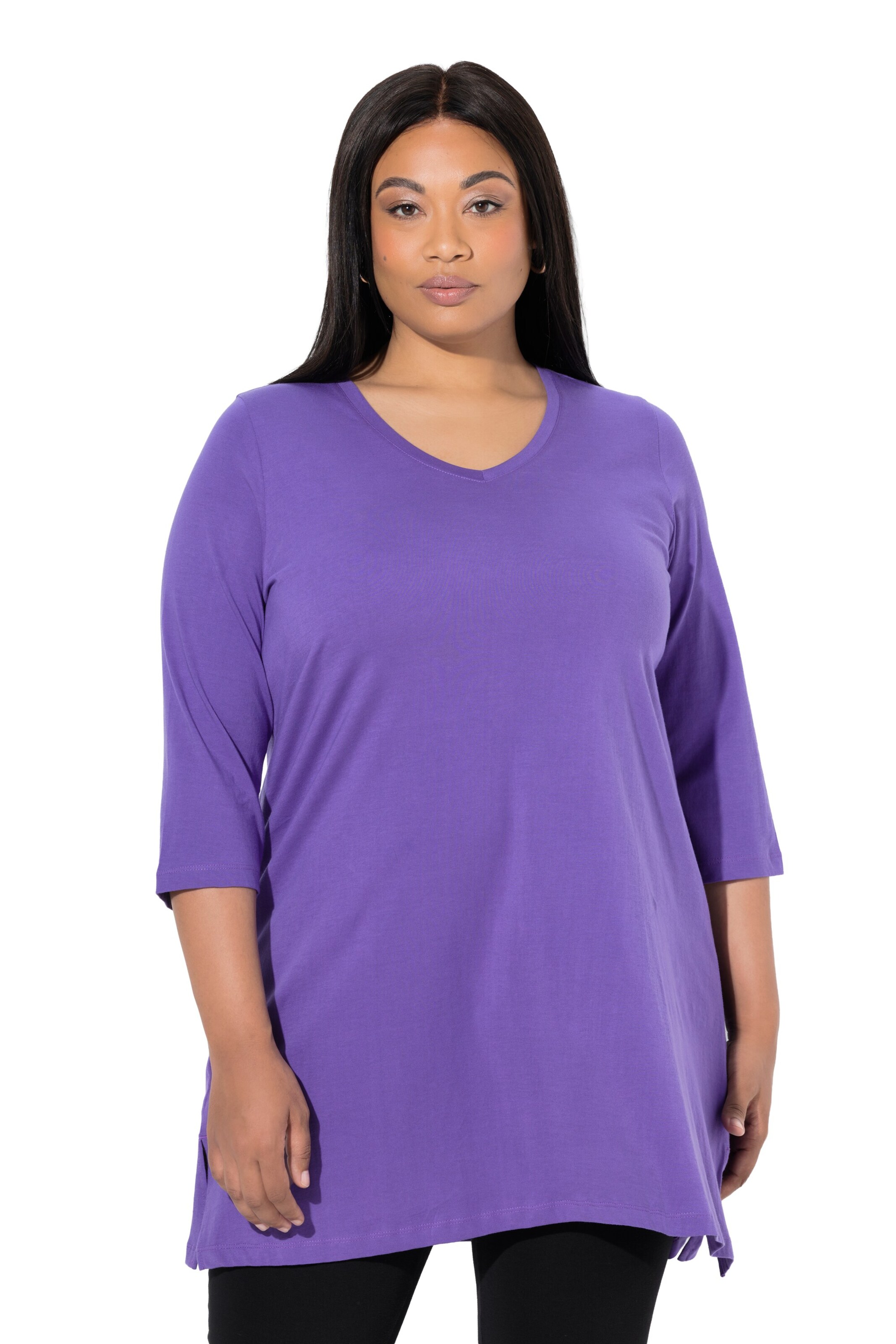 Ulla Popken Shirt in Lila: Vorderseite