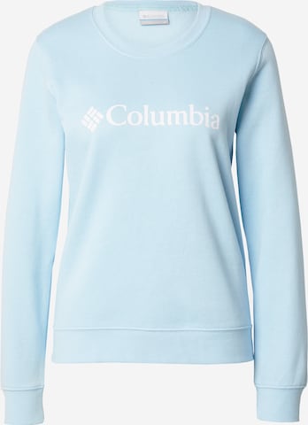 COLUMBIA Urheilullinen collegepaita värissä sininen: edessä
