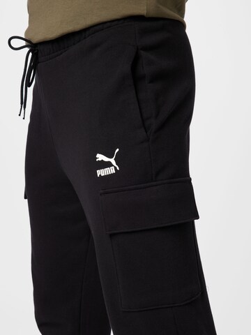 Effilé Pantalon cargo PUMA en noir