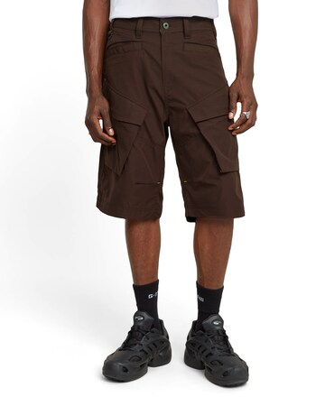 Loosefit Pantalon cargo 'Toolbox' G-STAR en marron : devant
