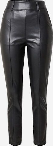 Coupe slim Pantalon Warehouse en noir : devant