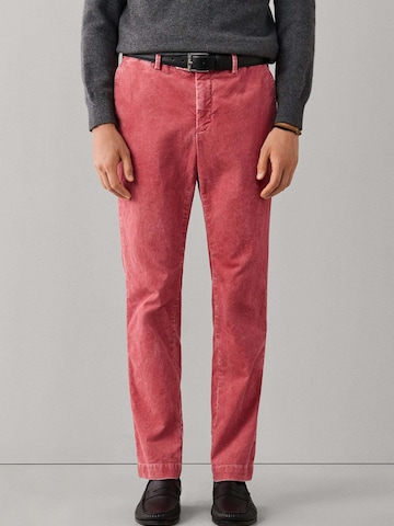 Hackett London Regular Chinohose in Rot: Vorderseite