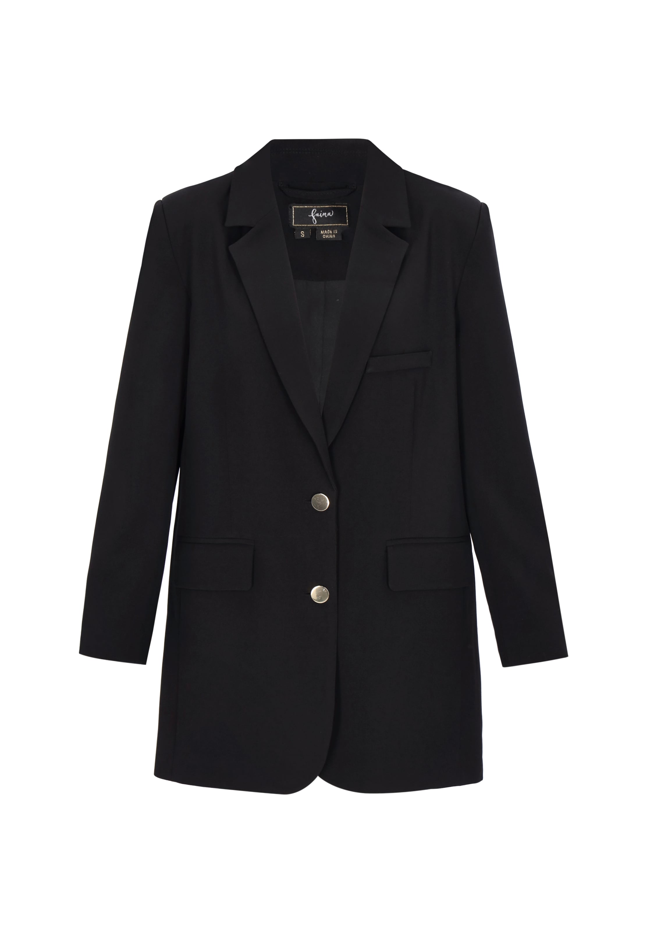 faina - Blazer en negro: frente