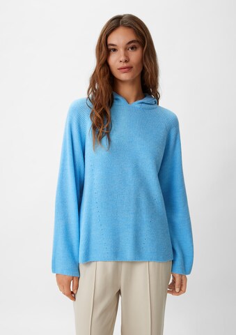 Pull-over comma casual identity en bleu : devant