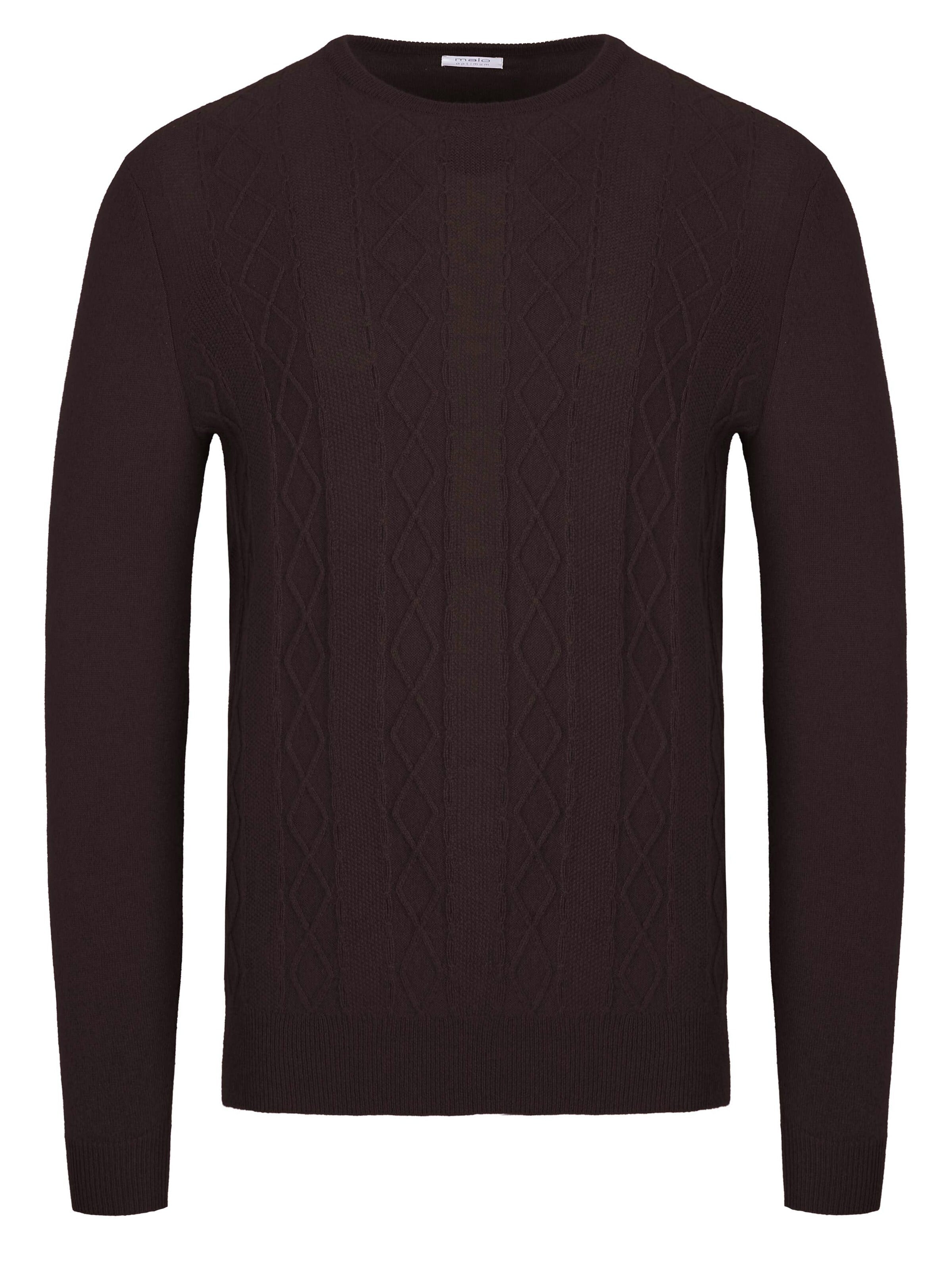 Pullover 'Optimum' di Malo in marrone: frontale