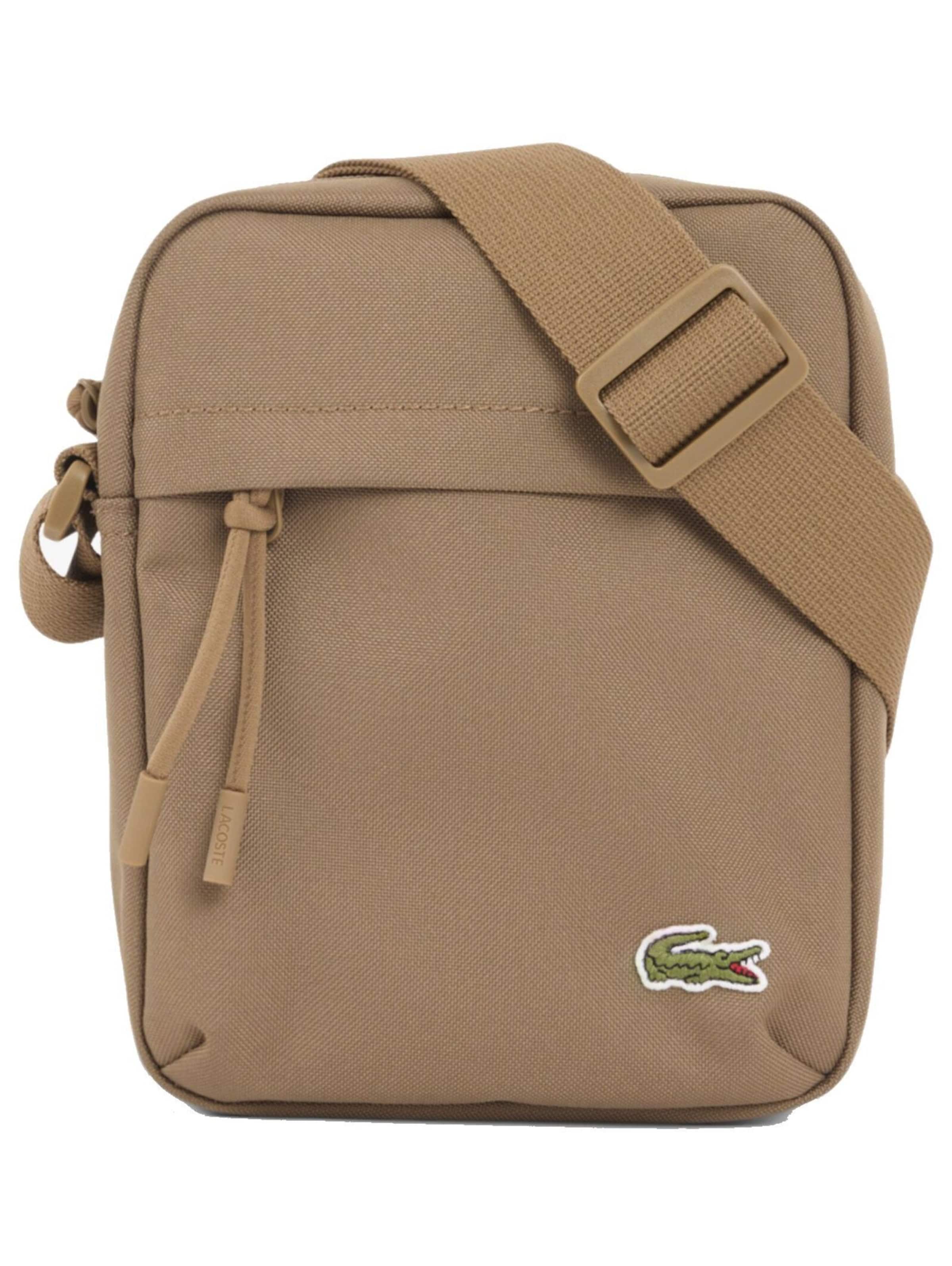 Borsa a tracolla di LACOSTE in marrone: frontale