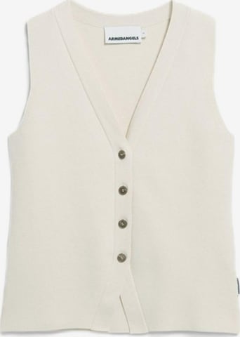 ARMEDANGELS Knitted Vest in White: front