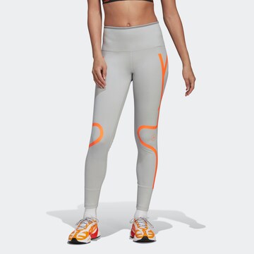 Skinny Pantalon de sport ADIDAS BY STELLA MCCARTNEY en gris : devant