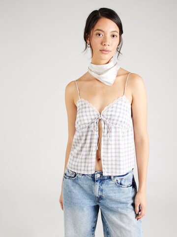 Monki - Top en azul: frente