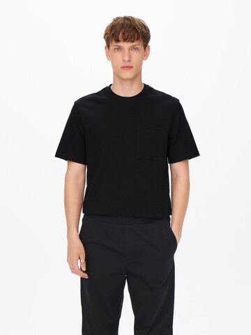 T-Shirt 'Gace' Only & Sons en noir : devant