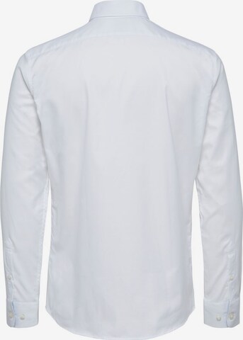 Coupe slim Chemise 'Mark' SELECTED HOMME en blanc