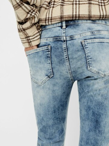 MAMALICIOUS Slimfit Jeans i blå
