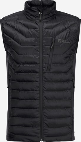 JACK WOLFSKIN Sports vest 'ROUTEBURN PRO' in Black: front