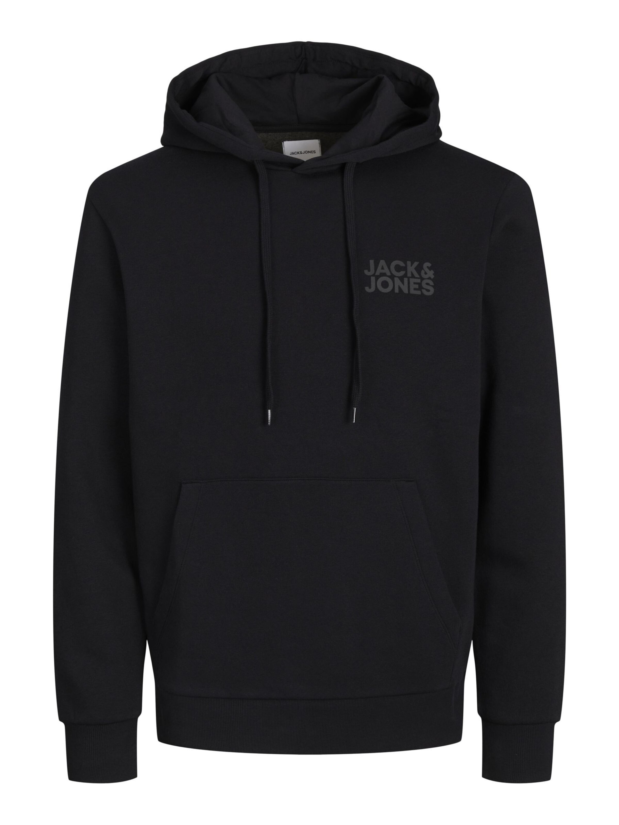 JACK & JONES Sweatshirt 'Corp' in Schwarz: Vorderseite