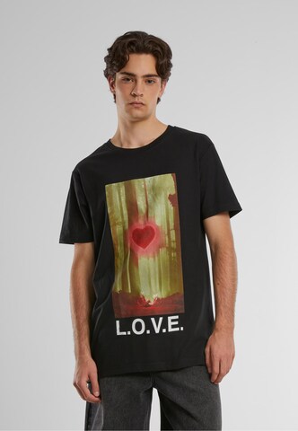 MT Men Shirt 'Wood Love' in Schwarz