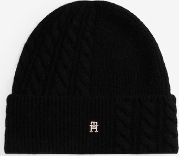 melns TOMMY HILFIGER Cepure: no priekšpuses