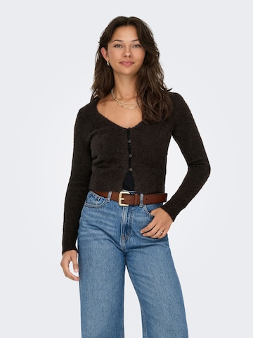 Cardigan 'ONLKERRY' ONLY en marron : devant