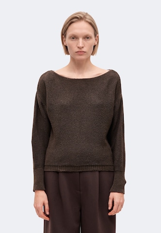 ABOUT YOU Sweater 'Amanda' in Brown: front