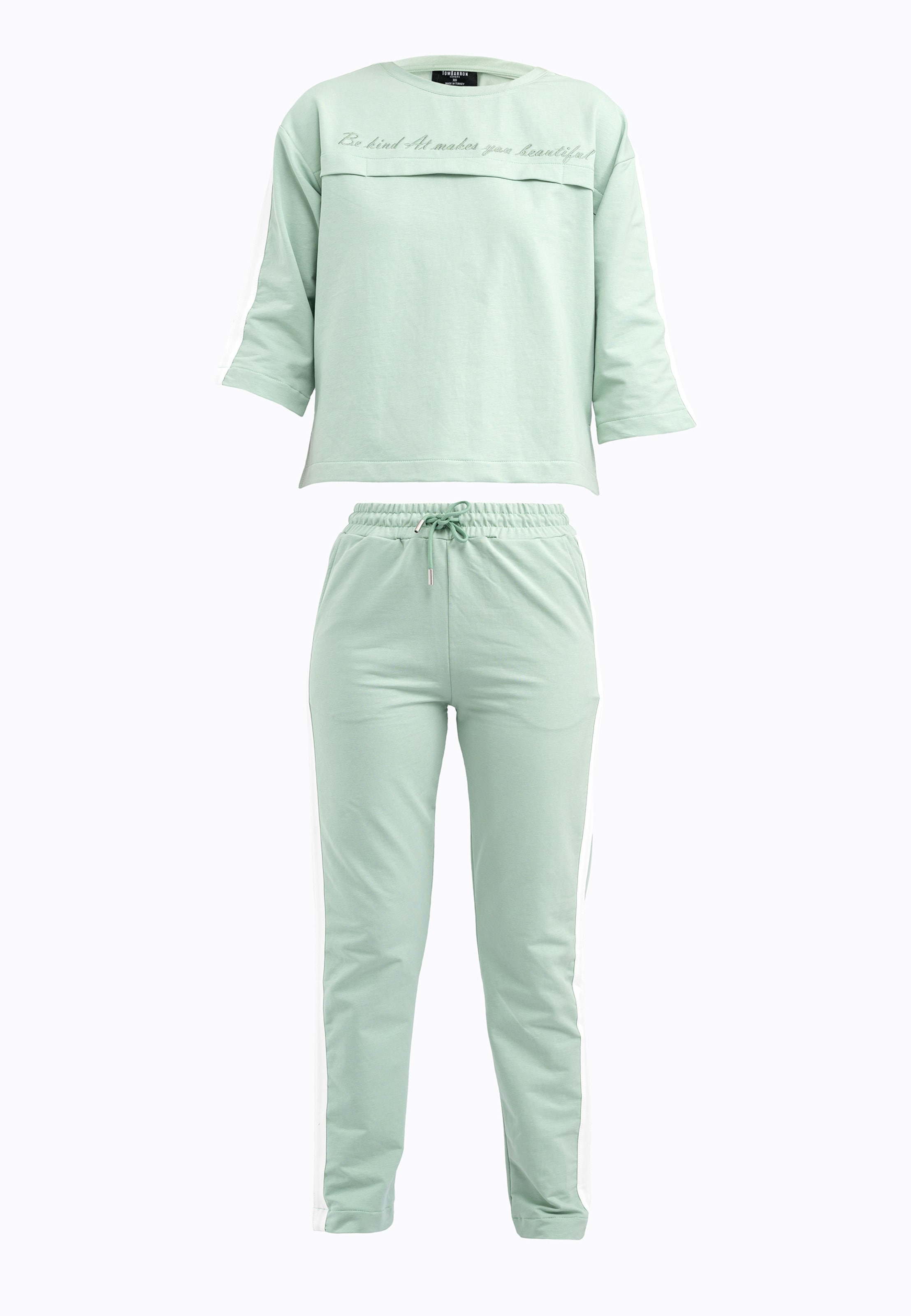 Tom Barron Trainingsanzug in Grün: Vorderseite