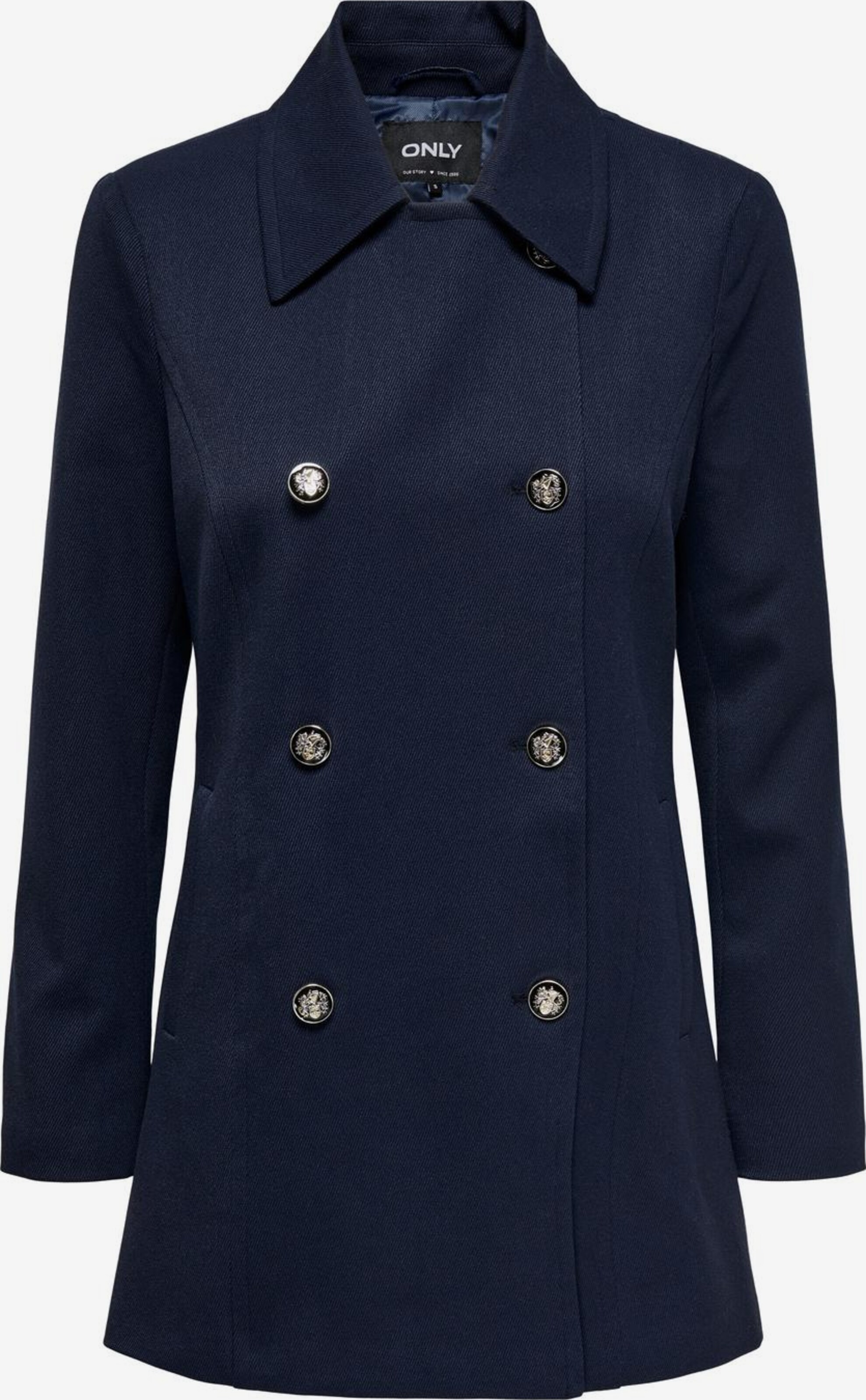 Only Damen Kurzmantel Only Kurzmantel Blau Only Damen Kunstleder