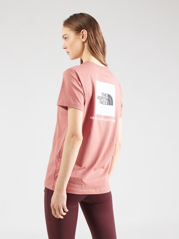 THE NORTH FACE Футболка 'Relaxed Redbox T-Shirt' в Ярко-розовый: спереди