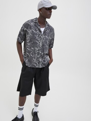 JACK & JONES Comfort fit Overhemd 'JCOInfinity' in Zwart